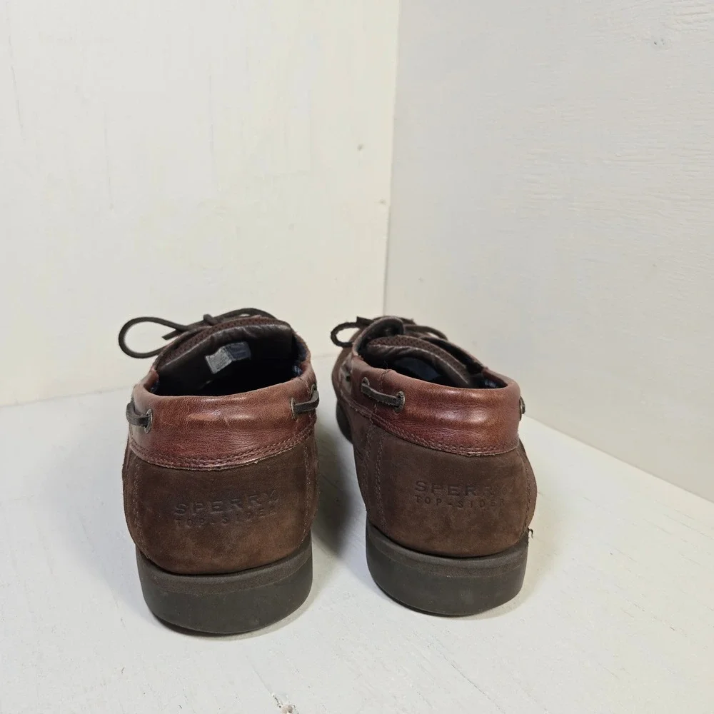 Sperry Top-Sider Mens Billfish Boat Shoes Brown Leather Loafers 0777503 Size 11M
